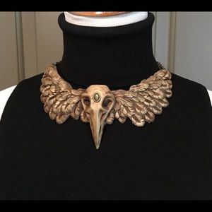 Raven Skull Necklace